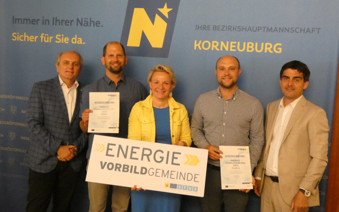 Energiebuchhaltung der Marktgemeinde Bisamberg erhält Auszeichnung